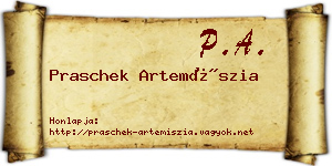 Praschek Artemíszia névjegykártya